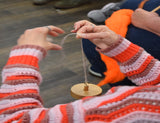 #421   Justin Near-- Beginner Drop Spinning and Plying Techniques  Half day Saturday am   $50