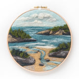 #334  Elizabeth Whitton - Needle Felted Landscape Painting: Coastal Waters   Half day Friday pm  $50