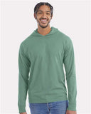 2025 Hooded Long Sleeve T-Shirt- Cypress Green, Angora Goats