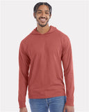 2025 Hooded Long Sleeve T-Shirt- Nantucket Red, Angora Goats