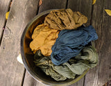 #205  Megan Roach -- Natural Dyed Rainbow Class  Full Day Thursday  $100