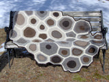 #308 Amy Tyler –Circles and Polygons:  Knitting Petoskey Stone Medallions  Full day Friday $100