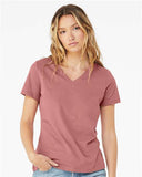 2025 V Neck T- Angora Goats, Mauve